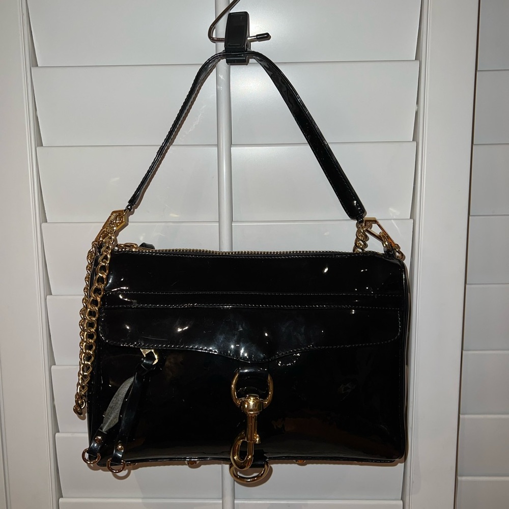 ‼️Rebecca Minkoff Regan Lacquered Studded Crossbody/Shoulder Bag